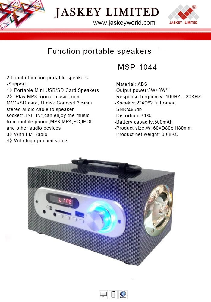  Mp3 Bluetooth Speaker 