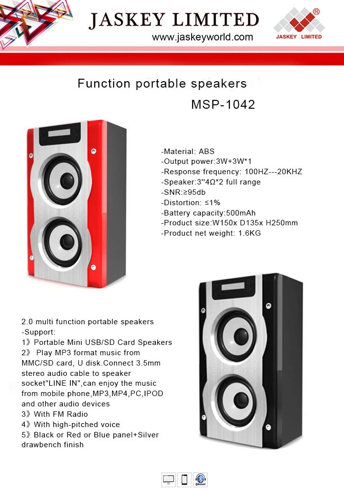 Portable Stereo Bluetooth Speakers  