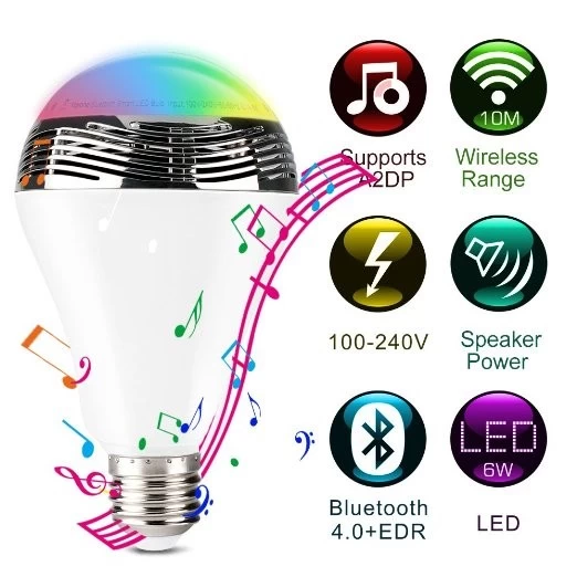 Bluetooth Light Bulb Speaker