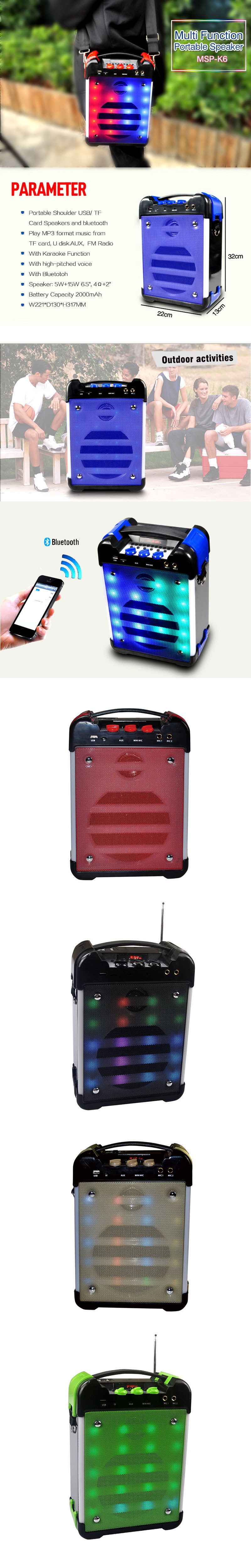 Portable Speaker With Usb Port And Bluetooth