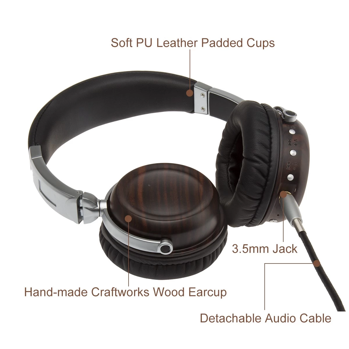 wood headphones