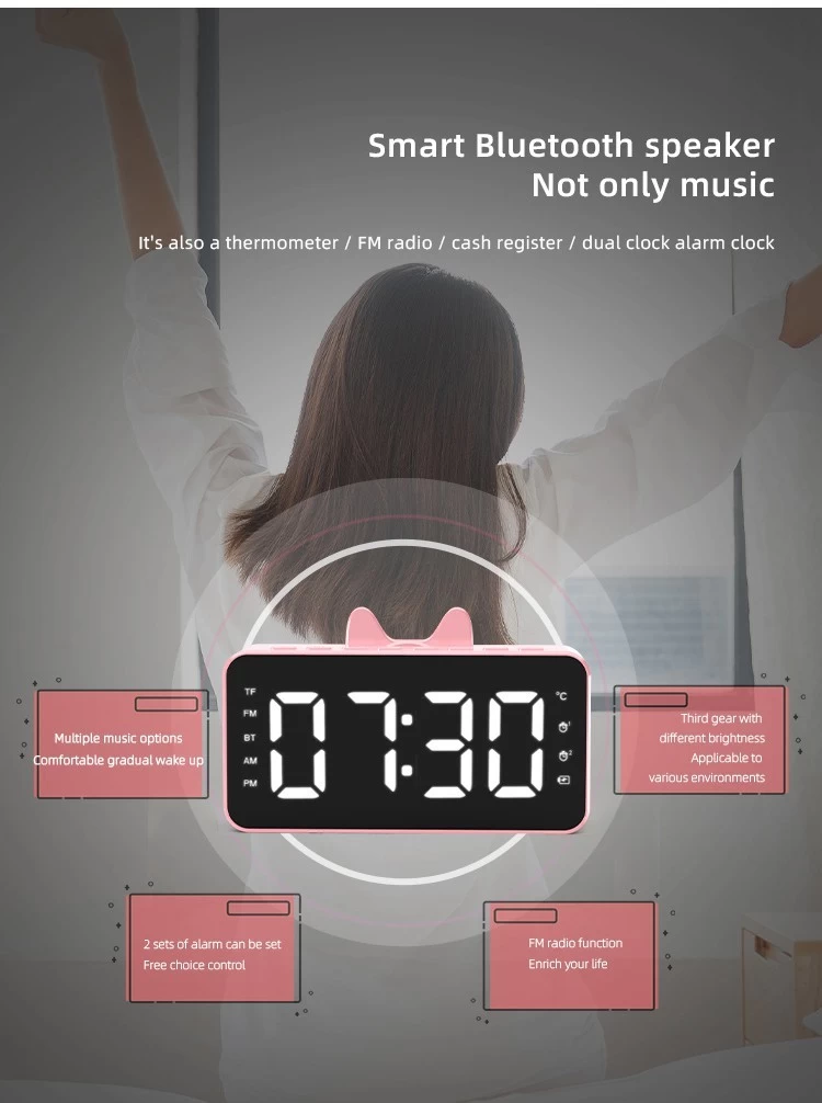 bluetooth speaker alarm clock wholesaler
