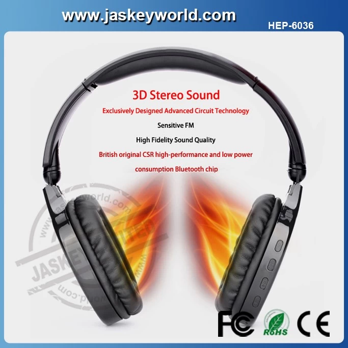 HEP-6037 Custom Headphones Wireless Stereo Headphones Affordable Bluetooth Headphones Manufacturer