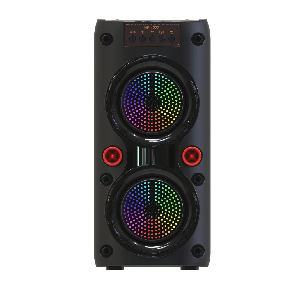China New high-end products Portable flash Bluetooth Colorful Lights Speaker With phone holder NSP-0301 manufacturer