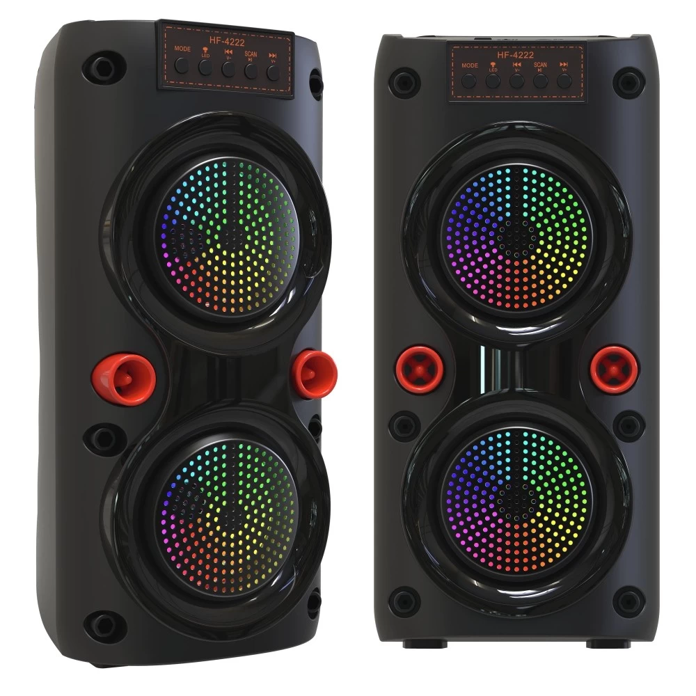 New high-end products Portable flash Bluetooth Colorful Lights Speaker With phone holder NSP-0301