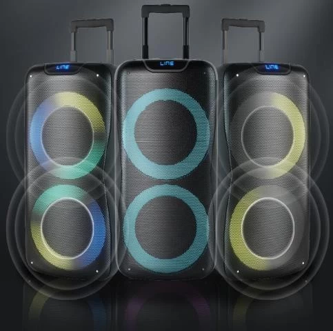 Pull rod high-end speakers High Power 100W Portable Party Bluetooth Speaker NSP-0313