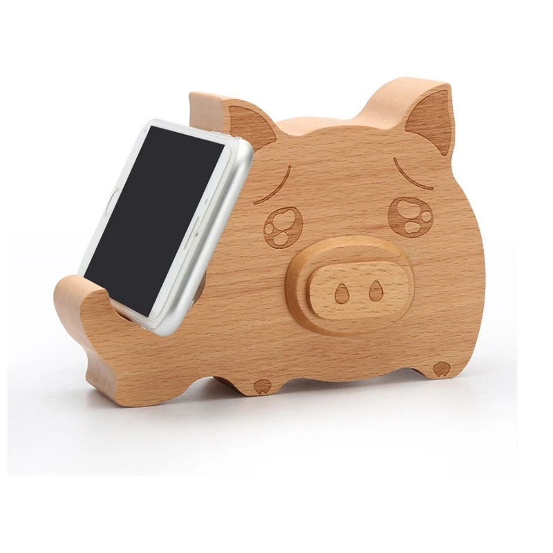 Wooden Bluetooth Speaker With Mobile Stand