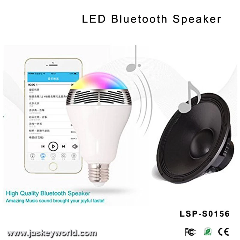 Led Night Light Bulb Bluetooth Speaker LSP-S0156