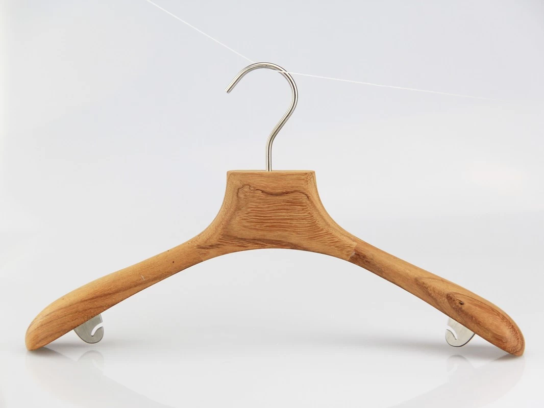 중국 Brand clothes hanger wooden suit hanger for luxury dress 제조업체