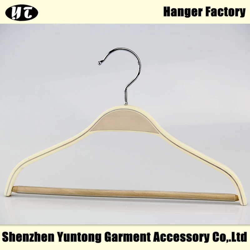 China KTW-002 natural wooden kids hanger with non-slip bar manufacturer
