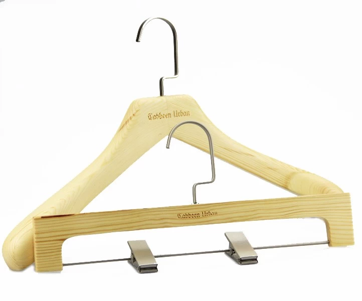 China MBW-004 Luxury wooden pants hanger bottom hanger manufacturer