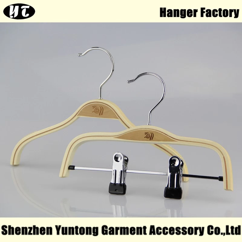 China Natural wood laminated kids top and bottom hanger[KSW-005] manufacturer