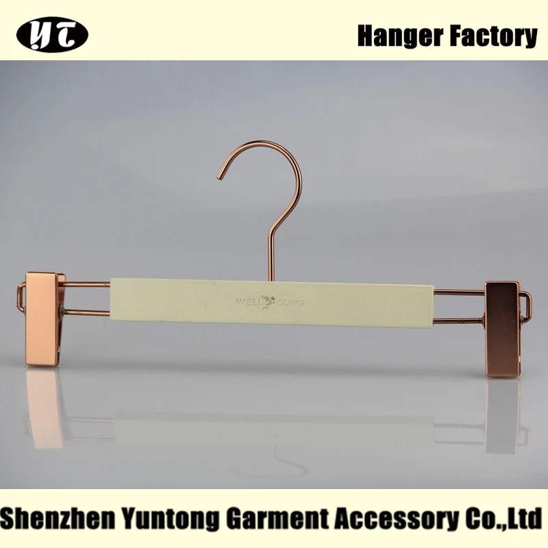 China WBM-006 high end customized  wooden pants hanger for women manufacturer
