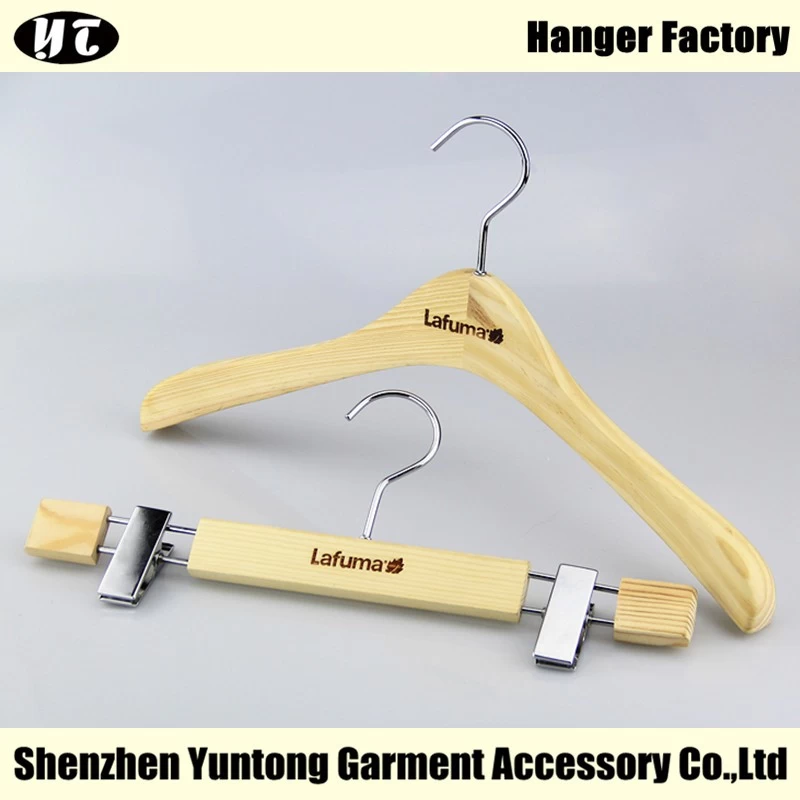 China WSW-007 Women Clothes Hanger in Natural Wood Finish manufacturer