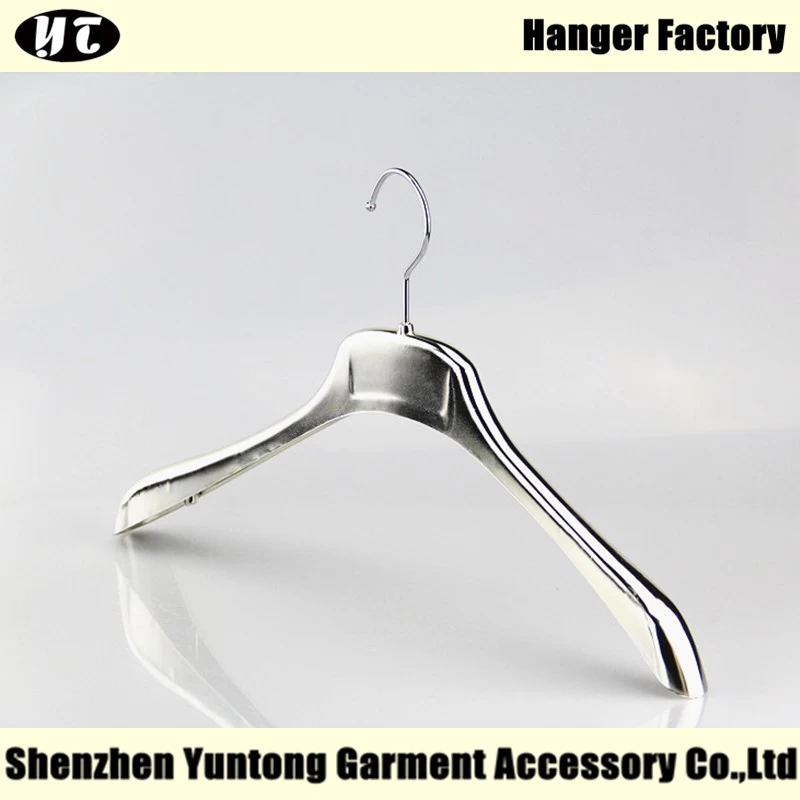 China WTE-002 silver electroplating shirt hangers for the man for woman manufacturer