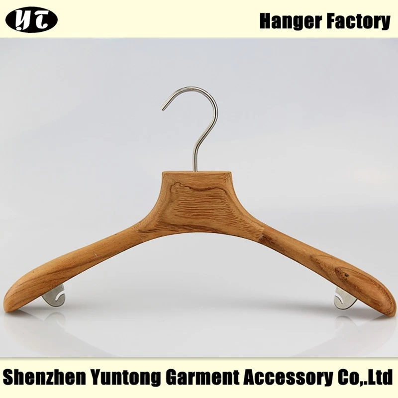 China WTW-003 natuurlijke vrouwen houten kleerhanger met haakje fabrikant