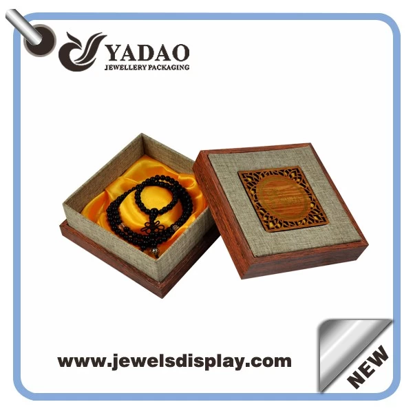 2015 Fancy jewelry boxes for pearl earring,square shape,wooden material packaging box bangle box