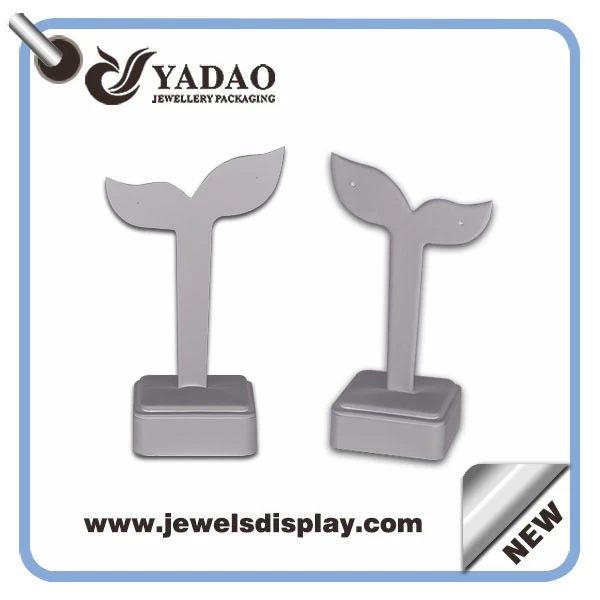 2015 Newest Jewelry Display Stand Y-Earring Display Holder PU Leather jewelry display stand manufacturers china
