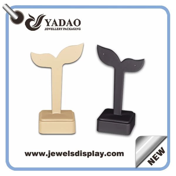 2015 Newest Jewelry Display Stand Y-Earring Display Holder PU Leather jewelry display stand manufacturers china