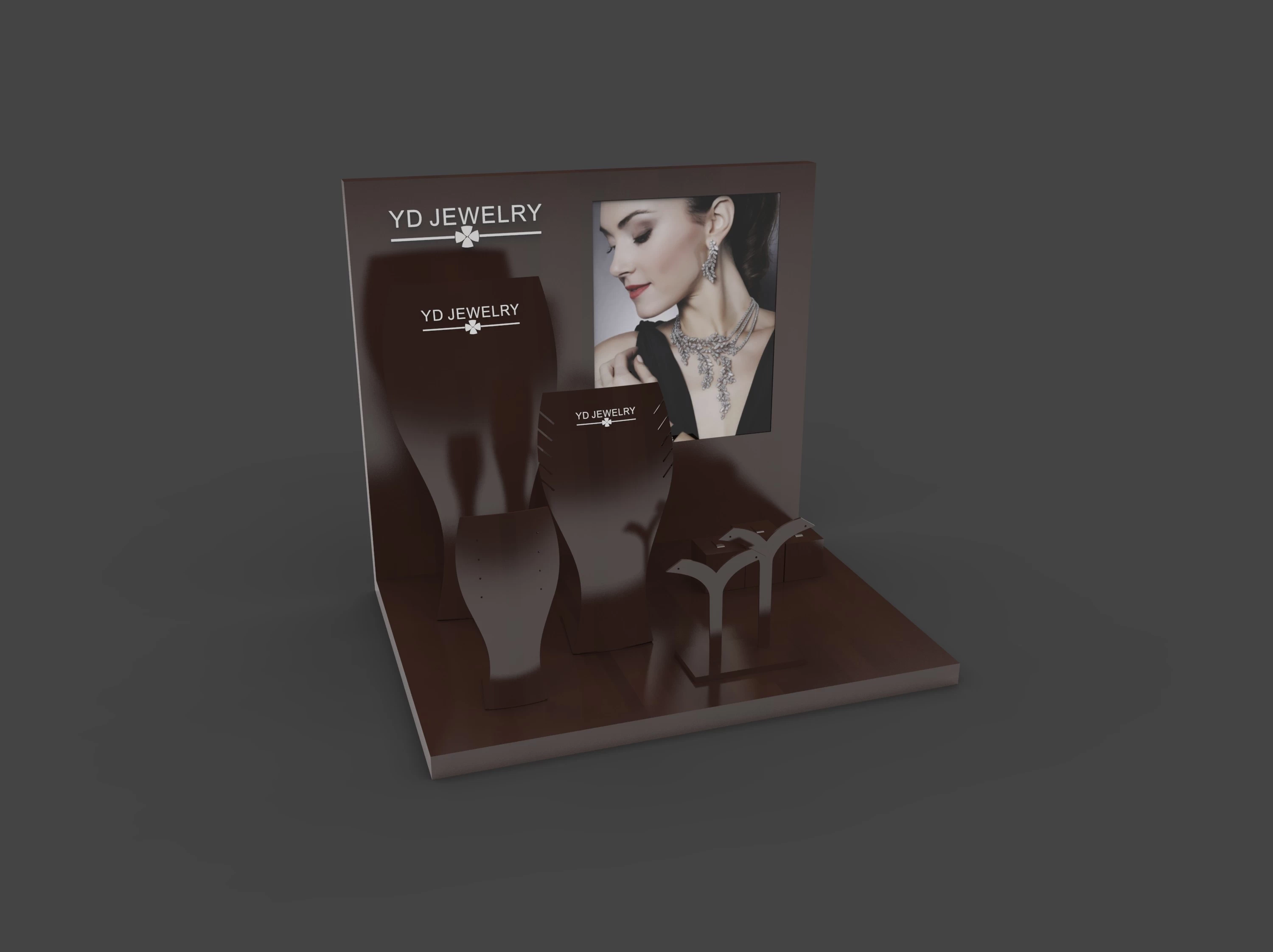 2015 Vintage Jewelry Display Set Hot sale high quality PU leather luxury Jewelry Display Set