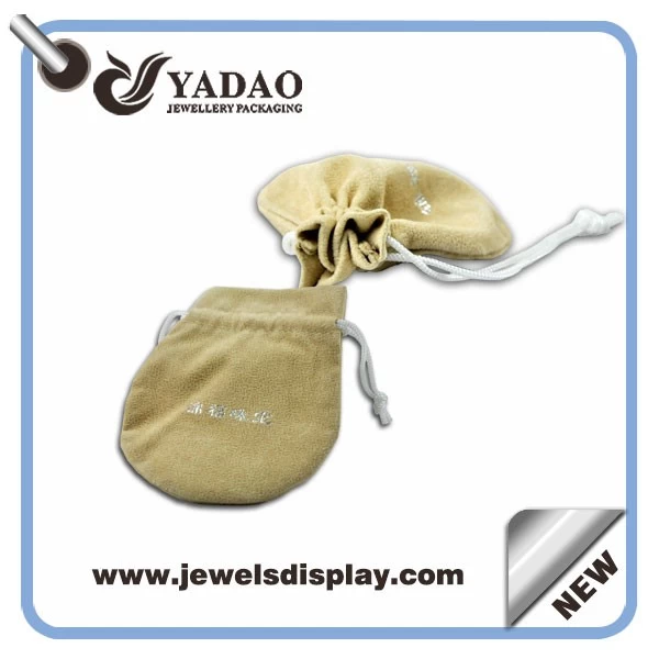 2015 hot selling velvet pouch for jewelry package with your logo made in China