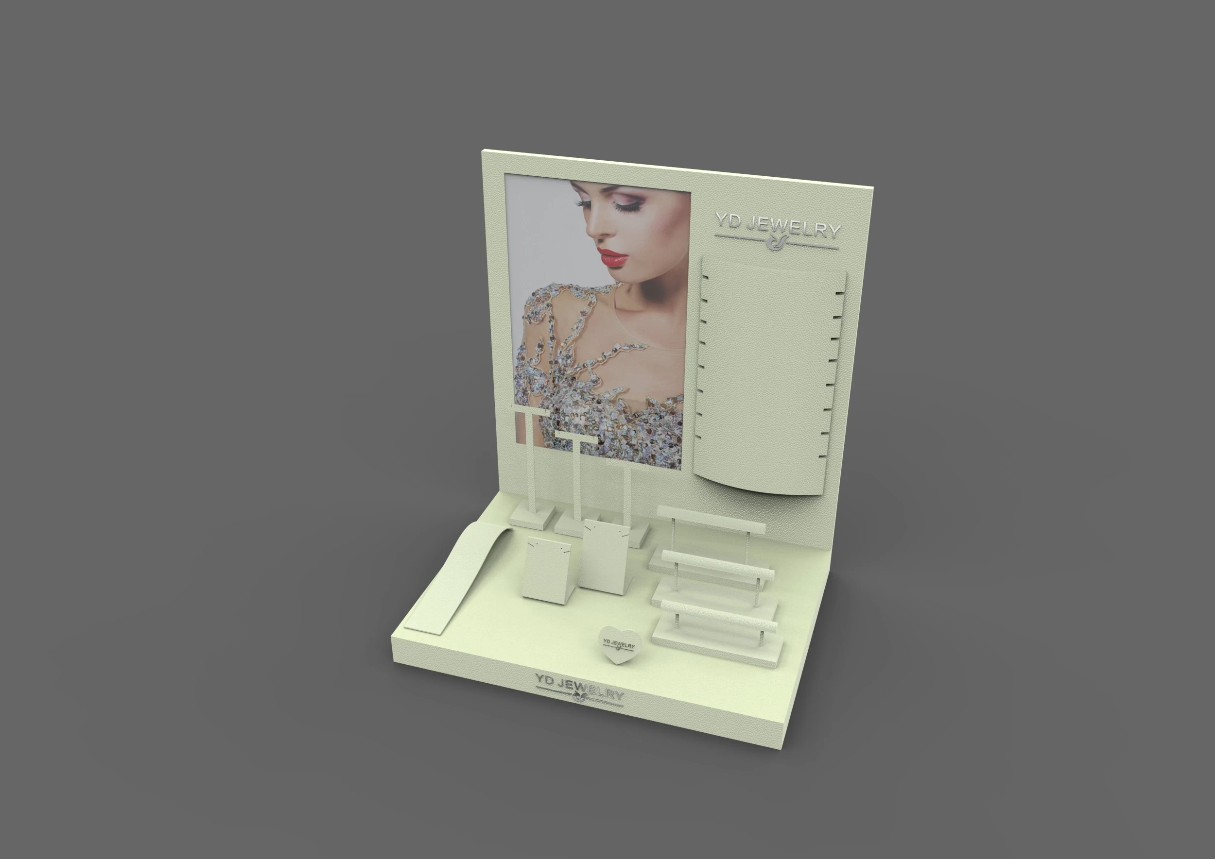 2015 newest jewelry display set design wooden jewelry display set customize