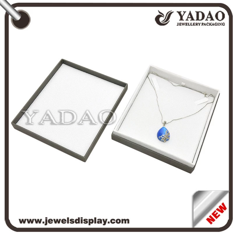 Beautiful custom size grey jewelry plastic box for cabinet displaying jewelry