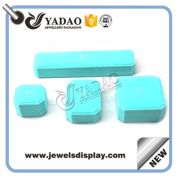 Beautiful leather covered plastic for ring/ bangle/ pandent/ necklace box make in China