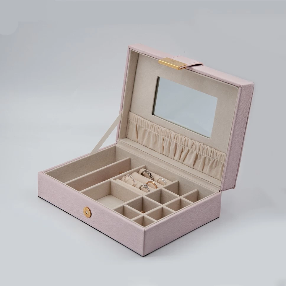 Big storage wooden jewelry accessory packaging display multi-functional case box