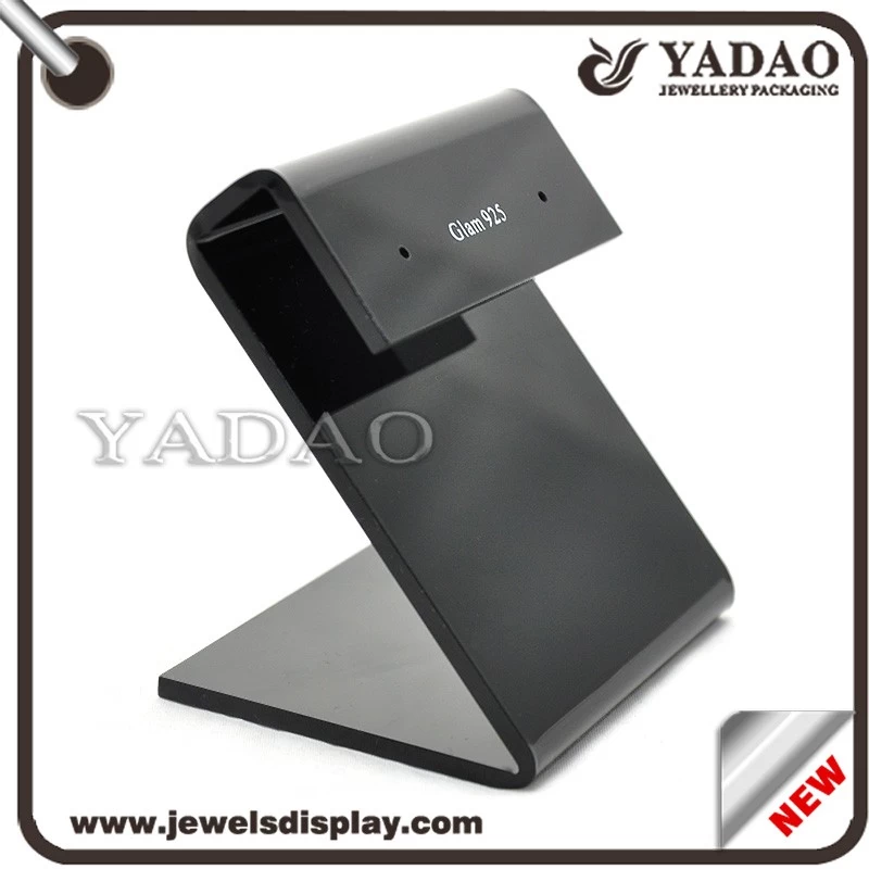 Black acrylic earring display stand with your logo made in China