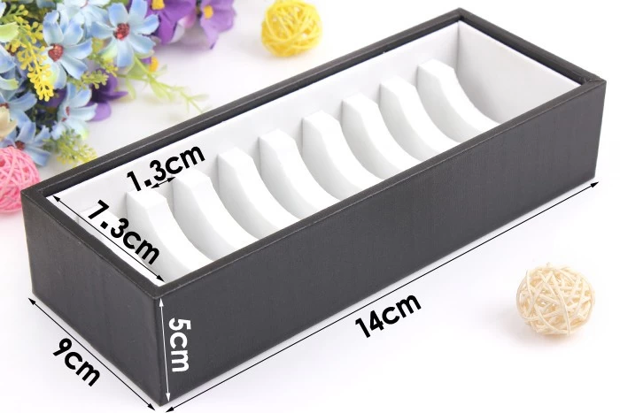 Black leather bangle jewelry display tray accept customized according to your require