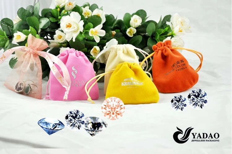 China Jewelry Supplier Velvet Jewelry Packaging Pouch Jewelry Display Bags