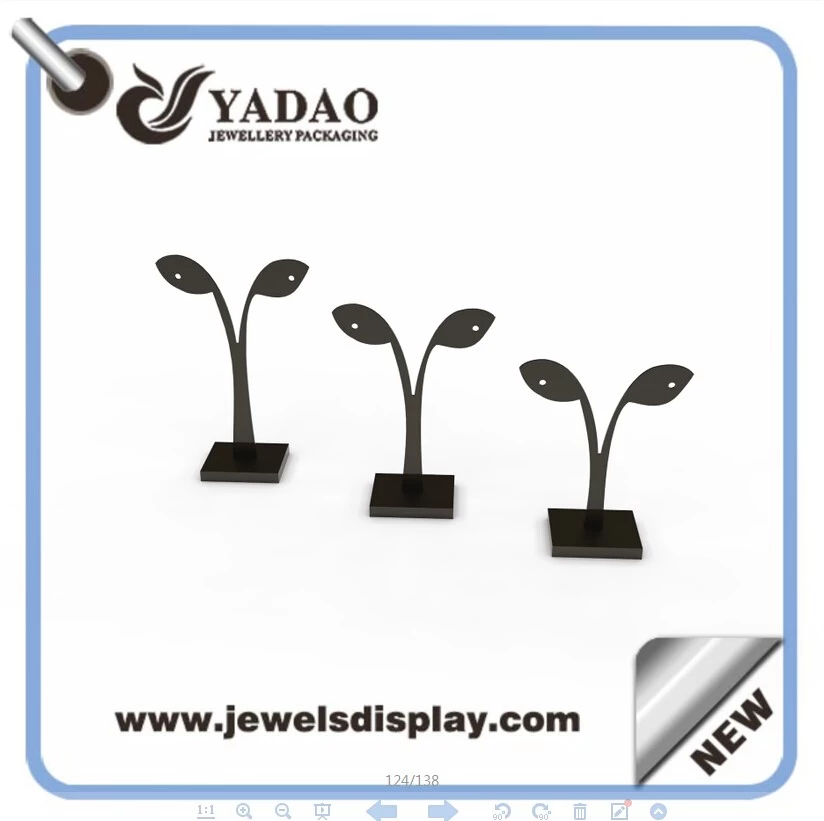 China factory of Custom green jewellery display stands for jewelry shop counter and window showcase acrylic earring display tree