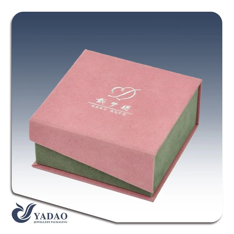 Chinese jewelry display manufacturer of Luxury beauty pink hard paper jewelry  chests and cases for jewelry and gift shop and store counter show and decoration with logo available