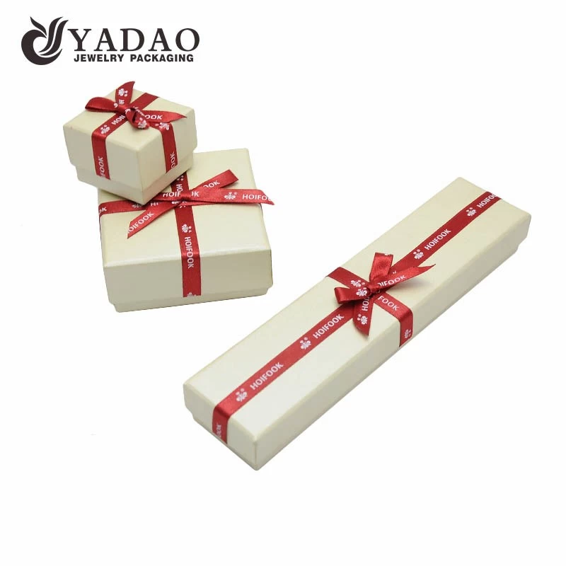 Chinese jewelry  packing manufacturer of Luxury blue hard  paper boxes and chests for jewelry and gift packing and display used in shop counter and window with ribbon
