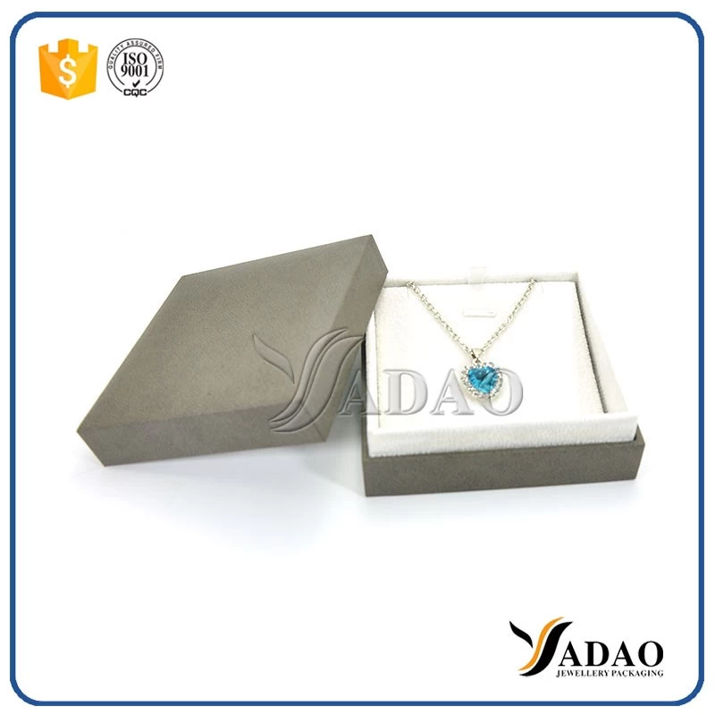 Custom Logo Cheap Printed Small Leatherette Paper Jewelry Box/Ring Box/Necklace Box Gift Packaging Boxes wholesale