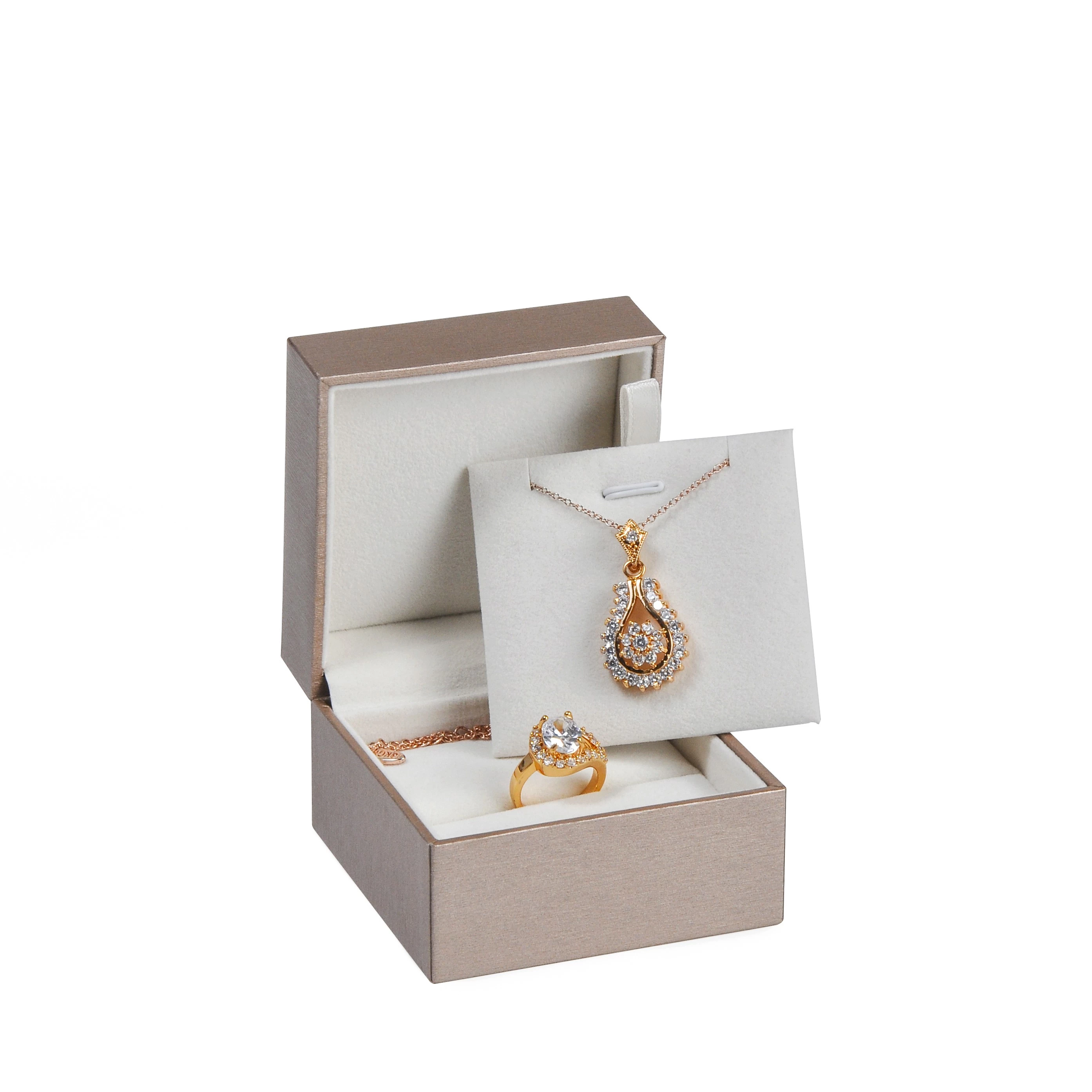 Custom Logo Gold Ring Necklace Bracelet Box Jewelry Packaging Box