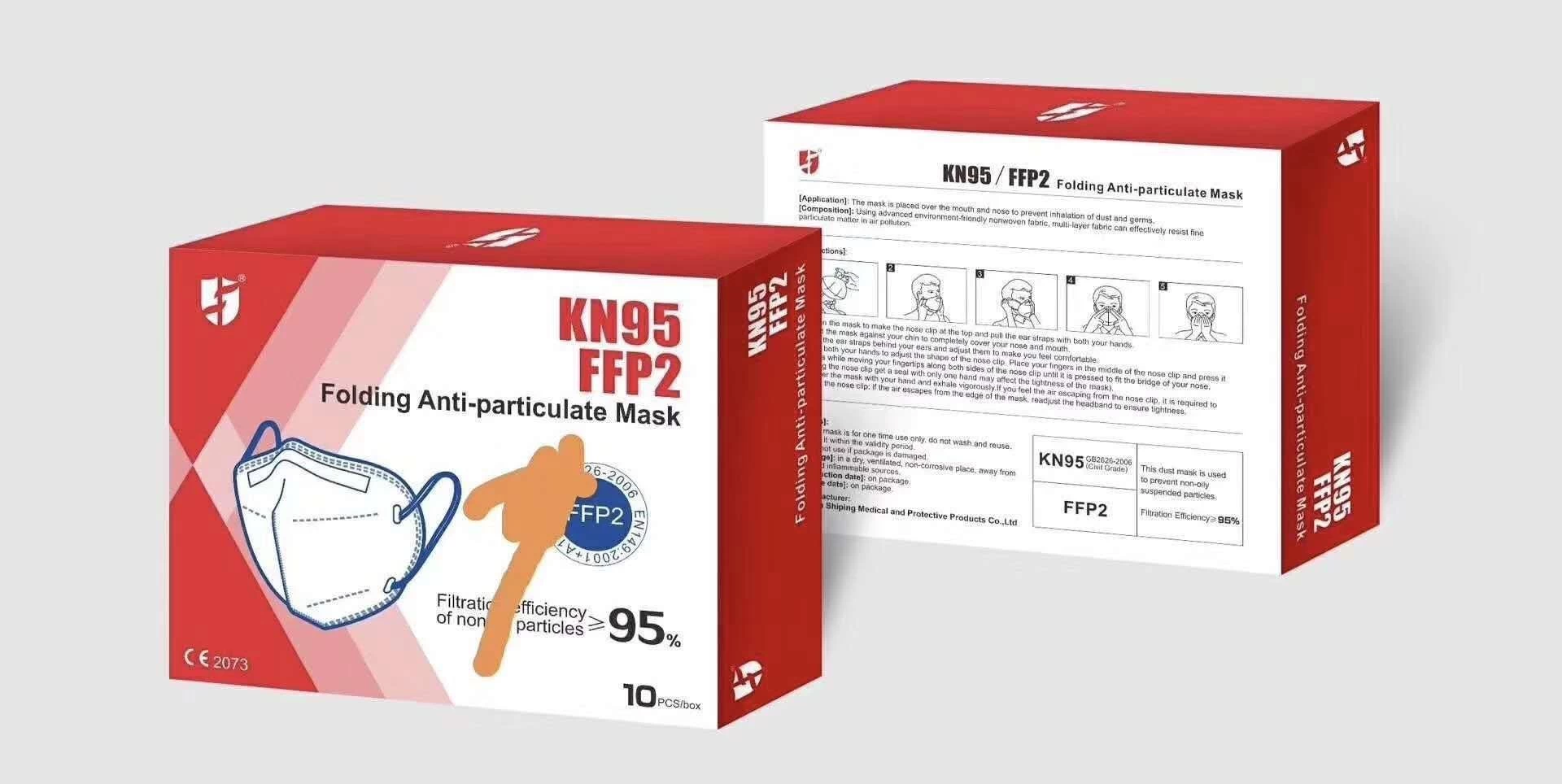 Masques anti-particules pliants kn95 n95 ffp2 ffp3 en stock pour coronavirus avec masque standard CE pour virus