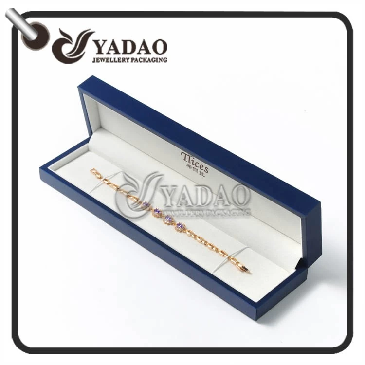 Custom made leatherette paper bracelet box with customized color and  your logo printed.
