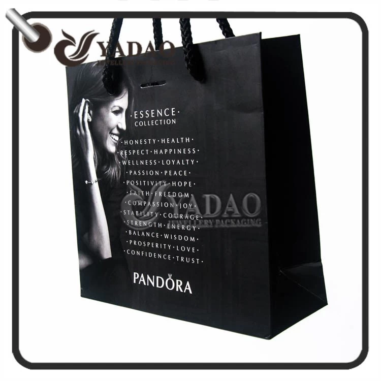 Matt on order complete paper gift bag with free printing logo made Yadao