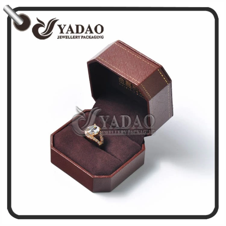 Customized octagon edge shape jewelry box set as luxurious as Cartier ring package