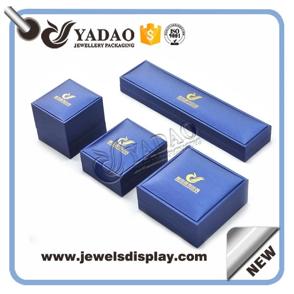 Double edge luxury leather packaging box in custom size and color wholesale in good quality