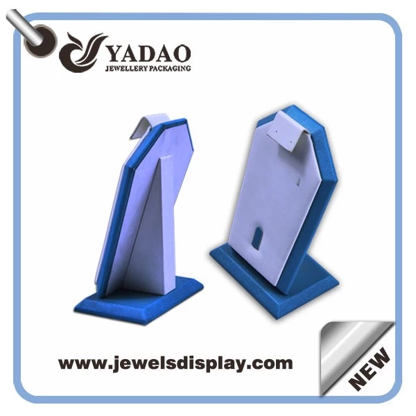 Economic leather custom color and size one set of  jewelry display stand for rings,earrings and pendant exhibitor and presentation wholesale