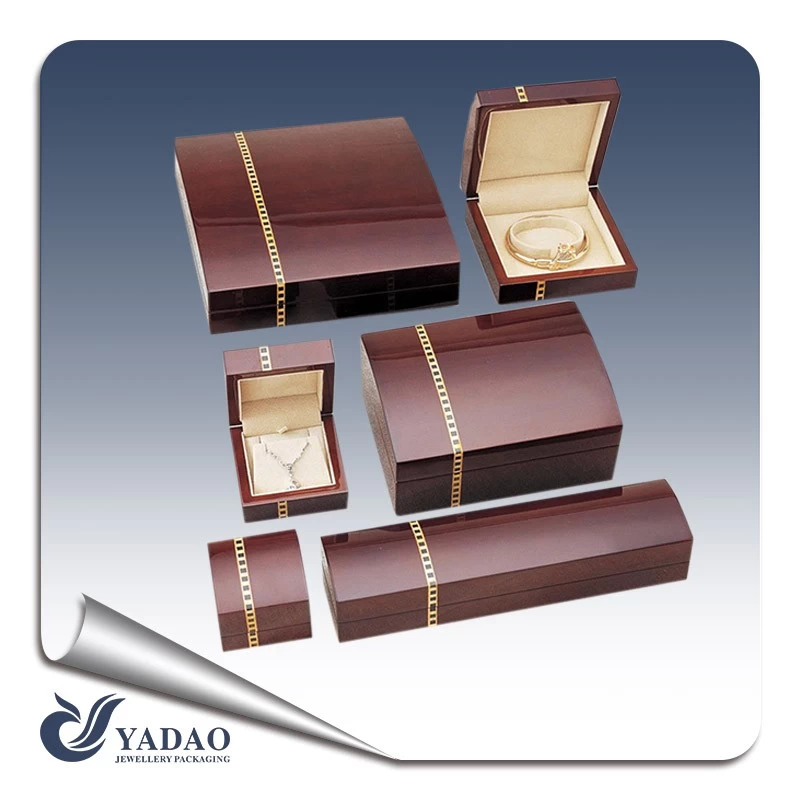 Fashion and modern fancy unique style jewellery wood packing gift box made in shenzhen
