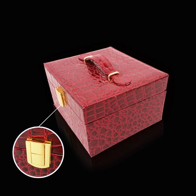 Fashion good quality wooden leather jewelry box wholes from China