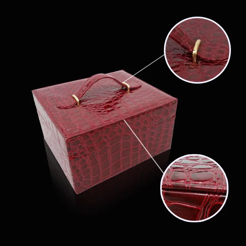 Fashion good quality wooden leather jewelry box wholes from China