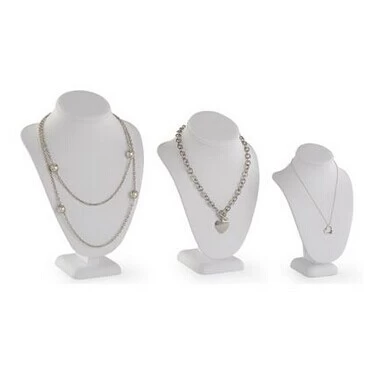Fashion white necklace display resin necklace display busts difference size necklace display rack made in China