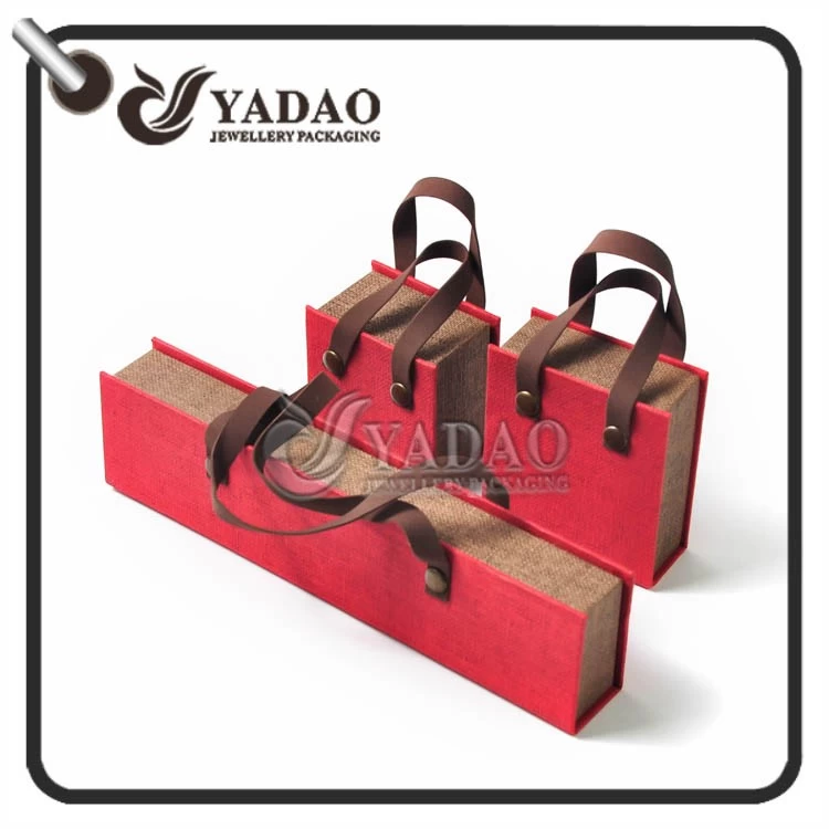 For kid's Jewelry---Cute bag shape paper box for jewelry package with customized logo and free logo printing