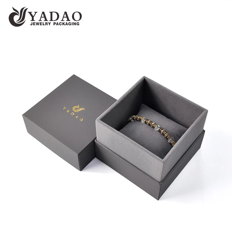 Free logo custom bracelet jewelry box watch box cushion box with velvet pillow