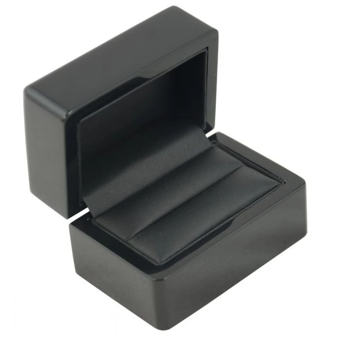 Glossy finished wooden luxurious packaging box rings pendant box